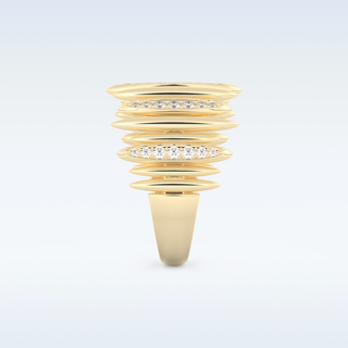 Beautiful Wedding Band with 0.29 CT Round Cut Moissanite