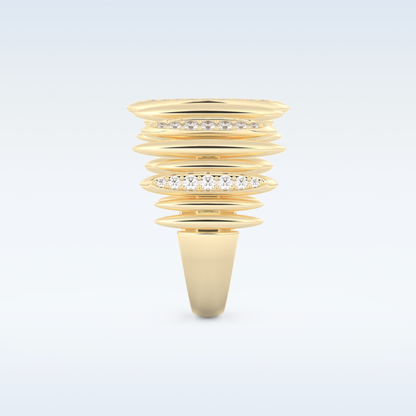 Beautiful Wedding Band with 0.29 CT Round Cut Moissanite