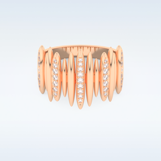 Beautiful Wedding Band with 0.29 CT Round Cut Moissanite