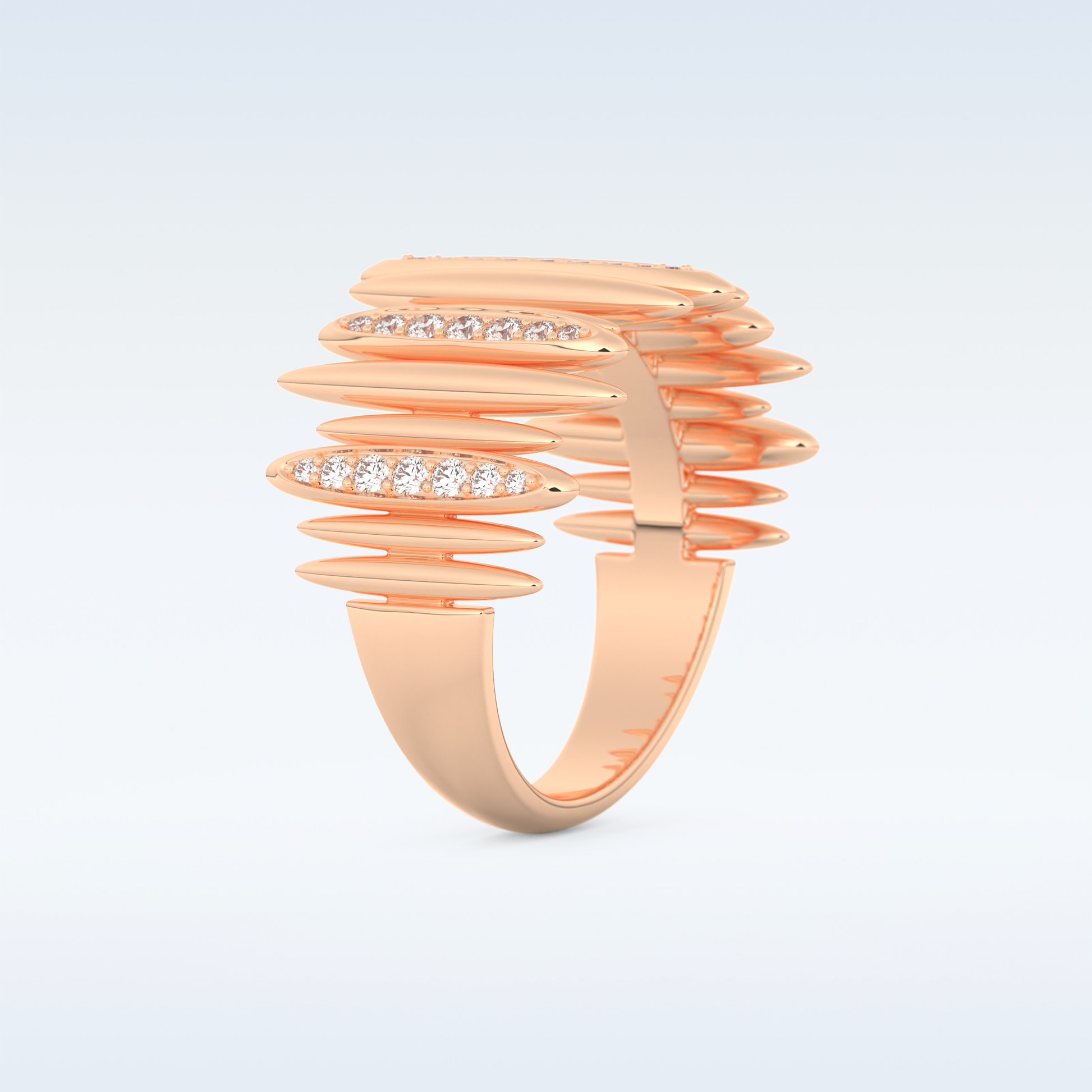 Beautiful Wedding Band with 0.29 CT Round Cut Moissanite