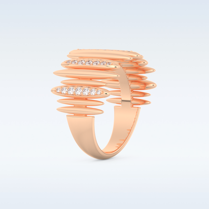 Beautiful Wedding Band with 0.29 CT Round Cut Moissanite