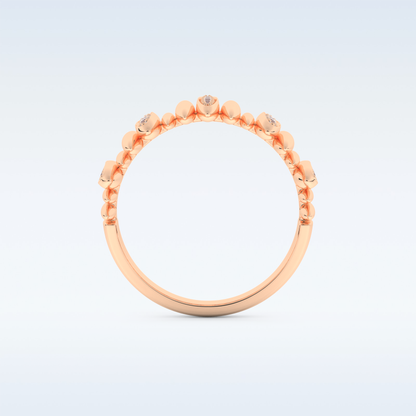 Beautiful Wedding Band with 0.29 CT Round Cut Moissanite