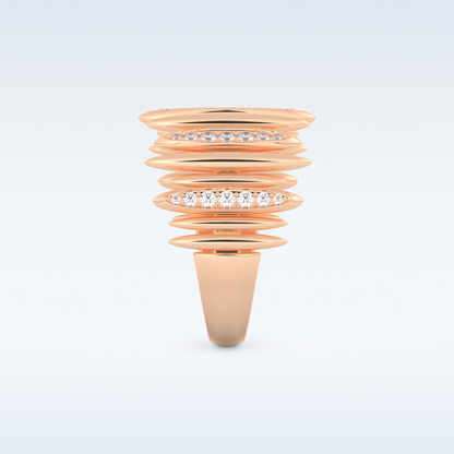 Beautiful Wedding Band with 0.29 CT Round Cut Moissanite