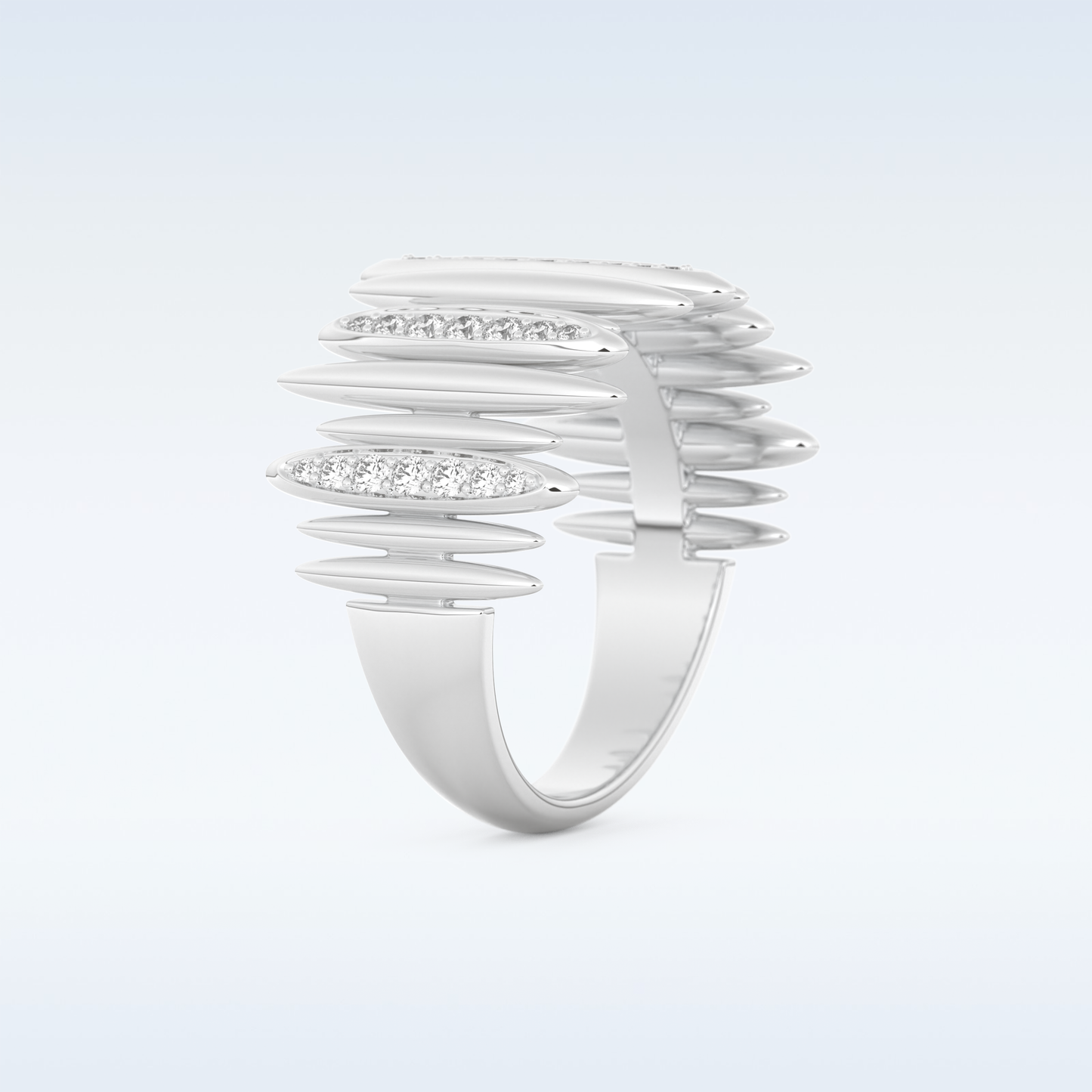 Beautiful Wedding Band with 0.29 CT Round Cut Moissanite