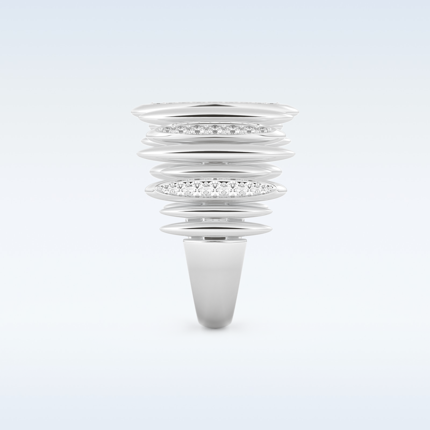 Beautiful Wedding Band with 0.29 CT Round Cut Moissanite