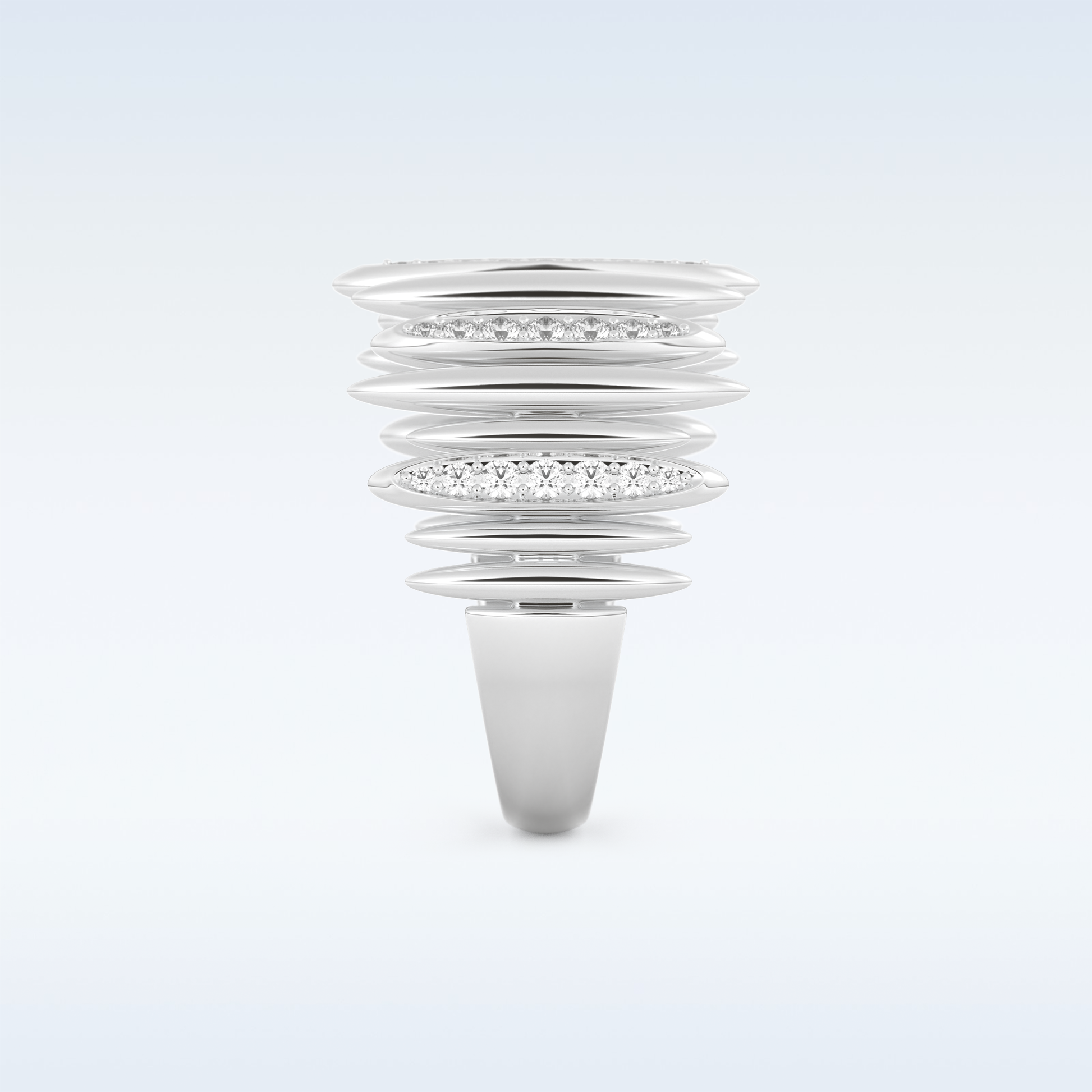 Beautiful Wedding Band with 0.29 CT Round Cut Moissanite