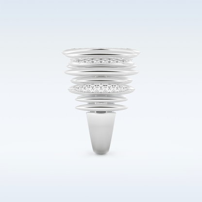 Beautiful Wedding Band with 0.29 CT Round Cut Moissanite