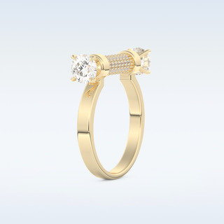 Elegant Wedding Band with 1.07 CT Round Cut Moissanite