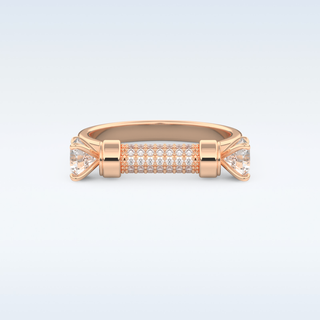 Elegant Wedding Band with 1.07 CT Round Cut Moissanite