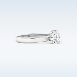 Elegant Wedding Band with 1.07 CT Round Cut Moissanite