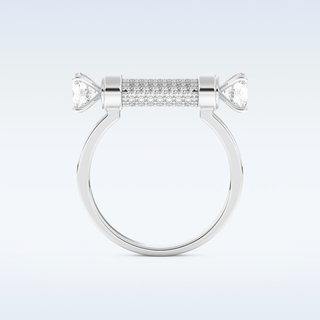 Elegant Wedding Band with 1.07 CT Round Cut Moissanite