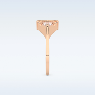 Stunning Wedding Band with 2.18 CT Trillion Curved, Triangle, Baguette Cut Moissanite