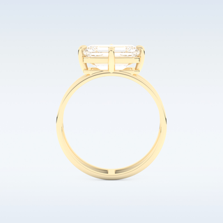 2.51 CT Solitaire Engagement Ring Featuring Emerald Moissanite