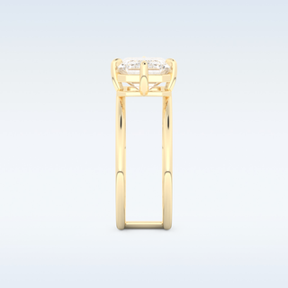 2.51 CT Solitaire Engagement Ring Featuring Emerald Moissanite