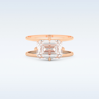 2.51 CT Solitaire Engagement Ring Featuring Emerald Moissanite