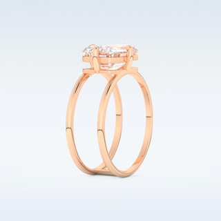 2.51 CT Solitaire Engagement Ring Featuring Emerald Moissanite