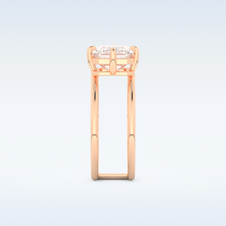 2.51 CT Solitaire Engagement Ring Featuring Emerald Moissanite