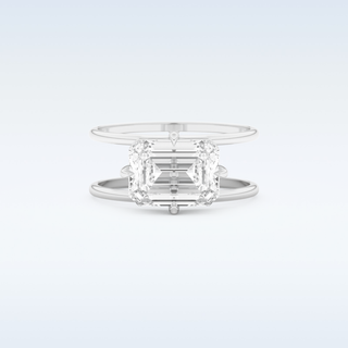 2.51 CT Solitaire Engagement Ring Featuring Emerald Moissanite