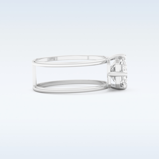 2.51 CT Solitaire Engagement Ring Featuring Emerald Moissanite