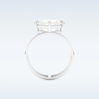 2.51 CT Solitaire Engagement Ring Featuring Emerald Moissanite