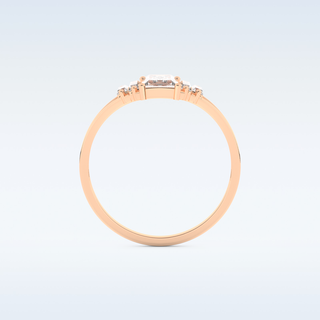 Moissanite Bridal Set – 1 CT Baguette Straight Cut Engagement Ring with Matching Band