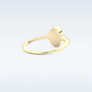 Stunning Wedding Band with 0.39 CT Triangle, Half moon & Round Cut Moissanite