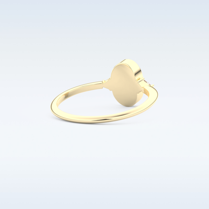 Stunning Wedding Band with 0.39 CT Triangle, Half moon & Round Cut Moissanite