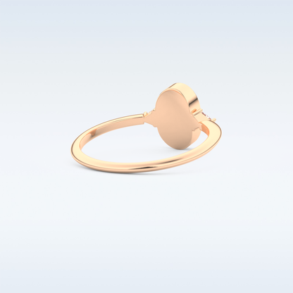 Stunning Wedding Band with 0.39 CT Triangle, Half moon & Round Cut Moissanite