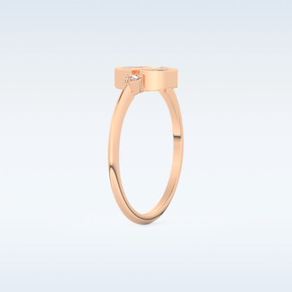 Stunning Wedding Band with 0.39 CT Triangle, Half moon & Round Cut Moissanite