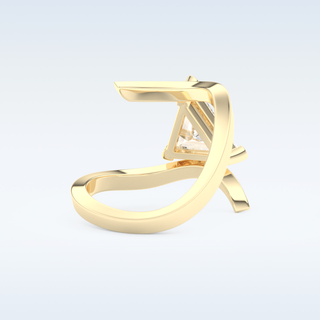 2.30 CT Solitaire Engagement Ring Featuring Triangle Moissanite