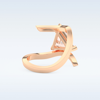 2.30 CT Solitaire Engagement Ring Featuring Triangle Moissanite