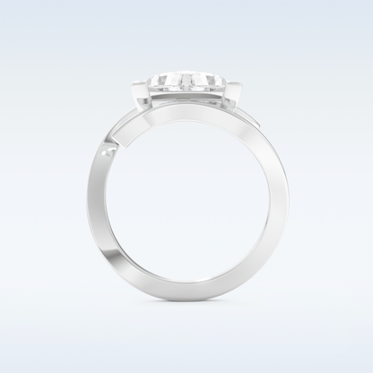 2.30 CT Solitaire Engagement Ring Featuring Triangle Moissanite