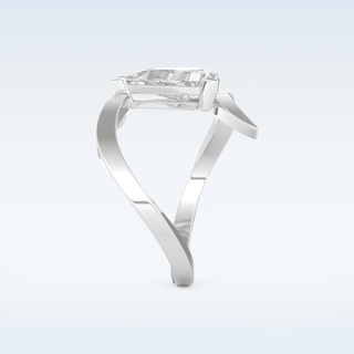 2.30 CT Solitaire Engagement Ring Featuring Triangle Moissanite