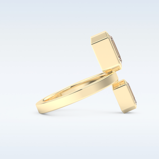 Bezel Style Wedding Band with 2.43 CT Round Emerald Moissanite