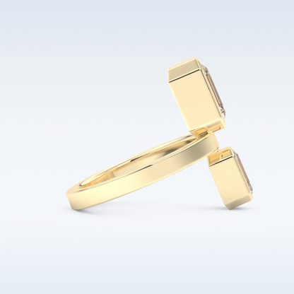 Bezel Style Wedding Band with 2.43 CT Round Emerald Moissanite