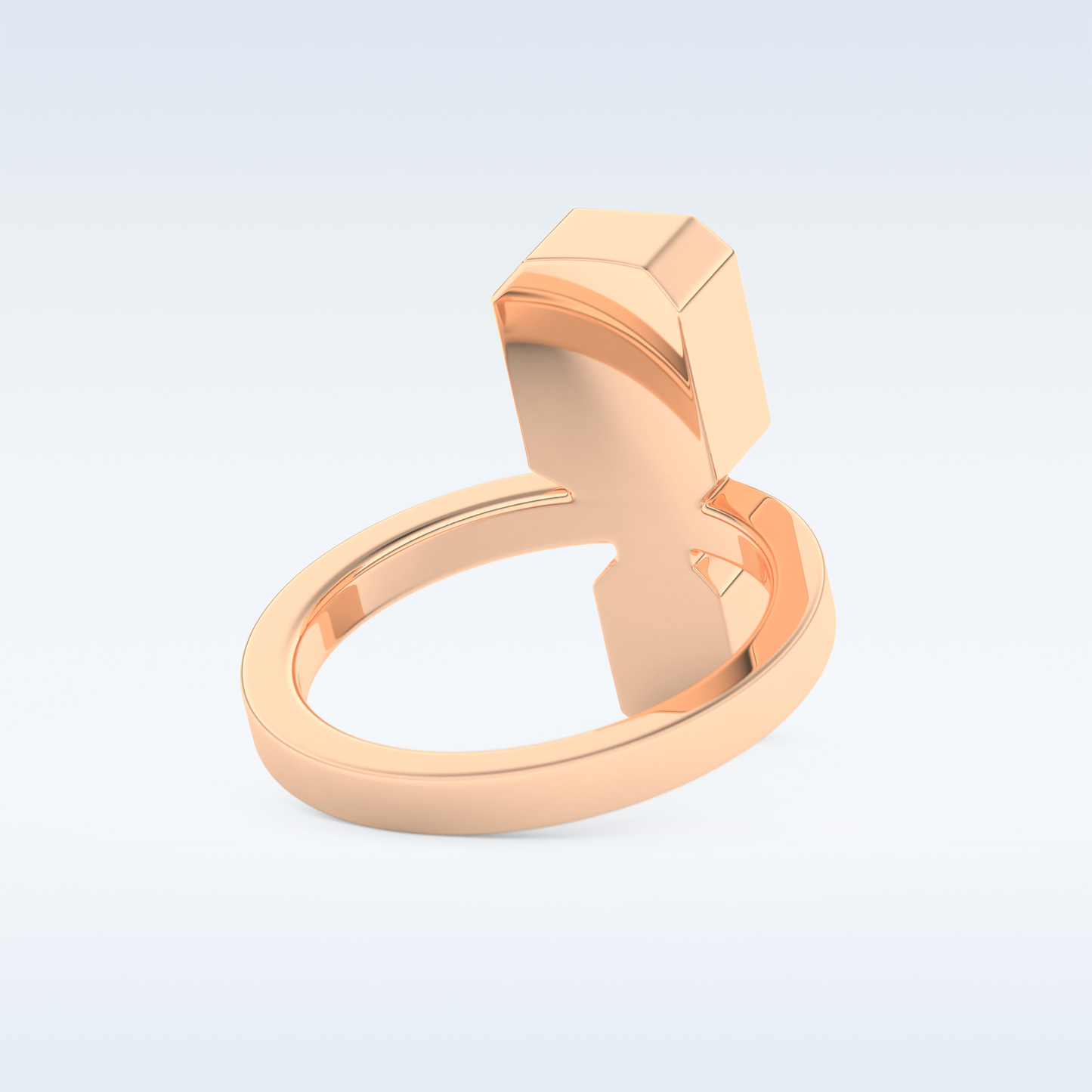 Bezel Style Wedding Band with 2.43 CT Round Emerald Moissanite