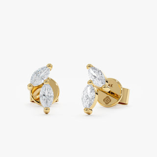 1.0 CT Round Bezel Solitaire Lab Grown Diamond Earrings