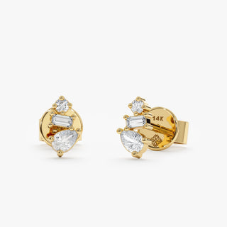 1.0 CT Round Bezel Solitaire Lab Grown Diamond Earrings