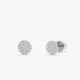 1.0 CT Round Bezel Solitaire Lab Grown Diamond Earrings
