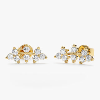 1.0 CT Round Bezel Solitaire Lab Grown Diamond Earrings