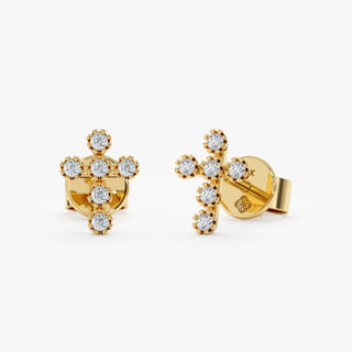 1.0 CT Round Bezel Solitaire Lab Grown Diamond Earrings