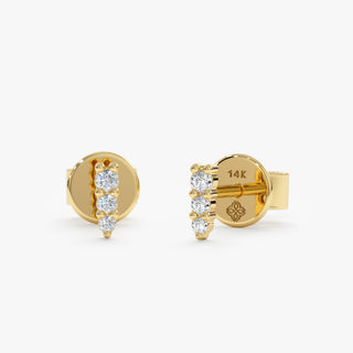 1.0 CT Round Bezel Solitaire Lab Grown Diamond Earrings