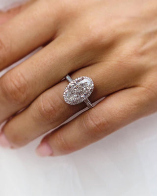 Round Swirl Semi Pave Engagement Ring – 1 CT Moissanite Diamond