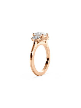 2 CT Round Three Stones Lab Grown Diamond Engagement Ring