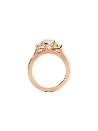 2 CT Round Three Stones Lab Grown Diamond Engagement Ring
