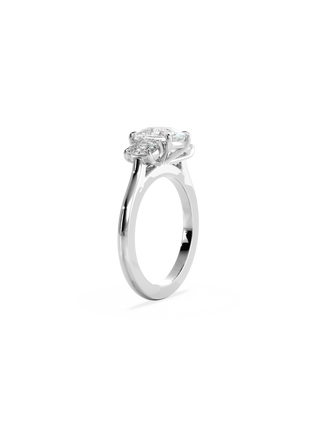 2 CT Round Three Stones Lab Grown Diamond Engagement Ring
