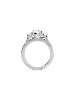 2 CT Round Three Stones Lab Grown Diamond Engagement Ring