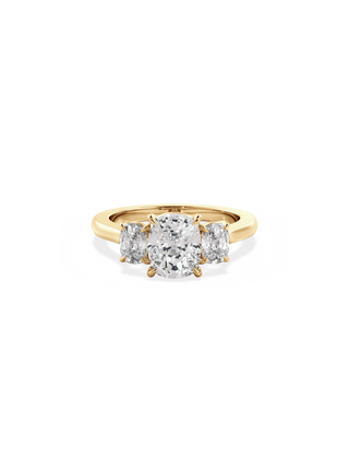 2 CT Round Three Stones Lab Grown Diamond Engagement Ring