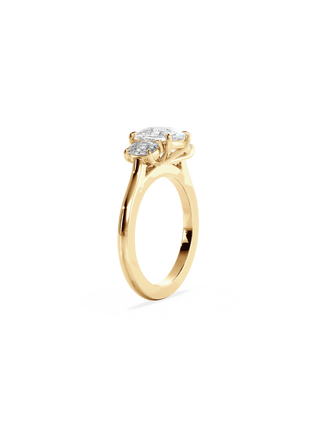 2 CT Round Three Stones Lab Grown Diamond Engagement Ring