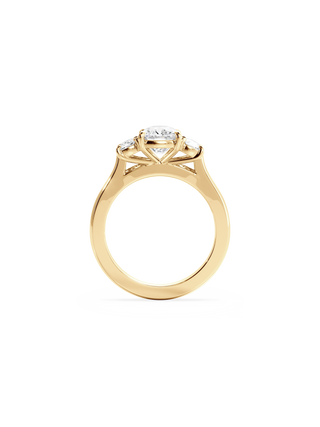 2 CT Round Three Stones Lab Grown Diamond Engagement Ring